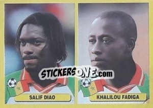 Figurina Salif Diao / Khalilou Fadiga - Mundial Korea Japòn 2002 - Navarrete