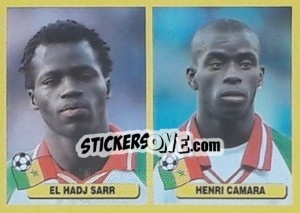 Cromo El Hadj Sarr / Henri Camara - Mundial Korea Japòn 2002 - Navarrete