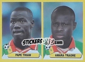 Figurina Pape Thiaw / Amara Traore - Mundial Korea Japòn 2002 - Navarrete