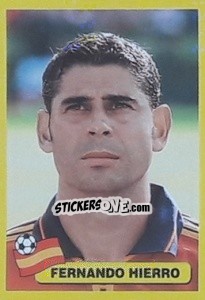 Cromo Fernando Hierro - Mundial Korea Japòn 2002 - Navarrete