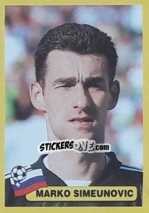 Sticker Marko Simeunovic - Mundial Korea Japòn 2002 - Navarrete