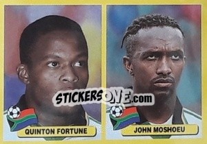 Sticker Quinton Fortune / John Moshoeu - Mundial Korea Japòn 2002 - Navarrete
