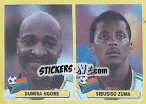 Sticker Dumisa Ngobe / Sibusiso Zuma - Mundial Korea Japòn 2002 - Navarrete