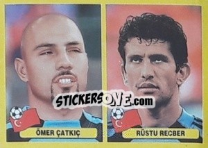 Sticker Ömer Çatkiç / Rüstu Recber - Mundial Korea Japòn 2002 - Navarrete