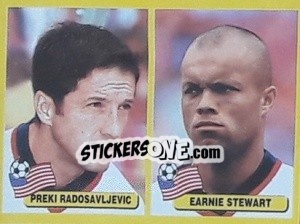 Sticker Preki Radosavljevic / Earnie Stewart - Mundial Korea Japòn 2002 - Navarrete
