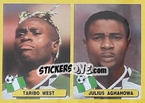 Cromo Taribo West / Julius Aghahowa - Mundial Korea Japòn 2002 - Navarrete