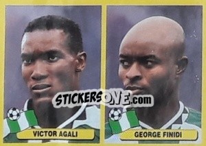 Sticker Victor Agali / George Finidi - Mundial Korea Japòn 2002 - Navarrete