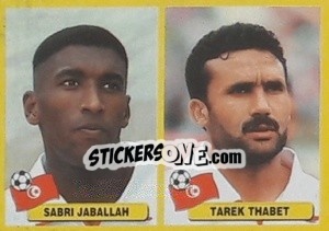 Sticker Sabri Jaballah / Tarek Thabet - Mundial Korea Japòn 2002 n. 527 - Navarrete