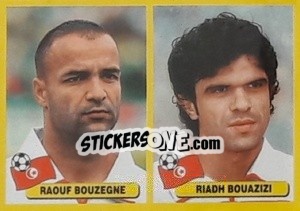 Sticker Raouf Bouzegne / Riadh Bouazizi - Mundial Korea Japòn 2002 n. 528 - Navarrete