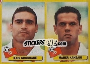 Sticker Kais Ghodbane / Maher Kanzari - Mundial Korea Japòn 2002 n. 529 - Navarrete