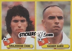 Sticker Sirajedoine Chini / Hasser Gabsi - Mundial Korea Japòn 2002 - Navarrete