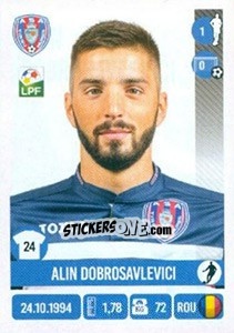 Sticker Alin Dobrosavlevici - Liga 1 Romania 2016-2017 - Panini