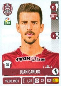 Cromo Juan Carlos - Liga 1 Romania 2016-2017 - Panini