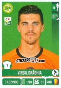 Figurina Virgil Drăghia - Liga 1 Romania 2016-2017 - Panini