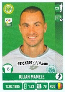 Sticker Iulian Mamele - Liga 1 Romania 2016-2017 - Panini