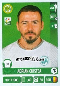 Cromo Adrian Cristea - Liga 1 Romania 2016-2017 n. 104 - Panini