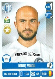 Sticker Ionuţ Voicu - Liga 1 Romania 2016-2017 - Panini