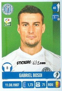 Sticker Gabriel Bosoi - Liga 1 Romania 2016-2017 - Panini
