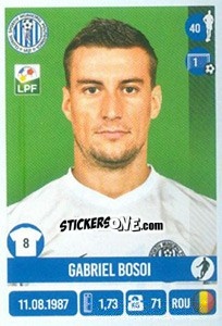Figurina Gabriel Bosoi - Liga 1 Romania 2016-2017 n. 114 - Panini