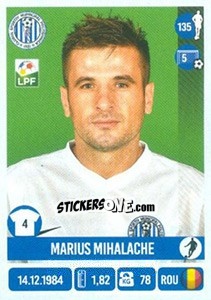 Figurina Marius Mihalache - Liga 1 Romania 2016-2017 n. 117 - Panini