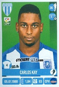 Cromo Carlos Kay - Liga 1 Romania 2016-2017 - Panini