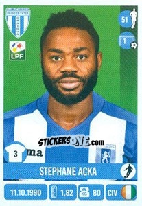 Cromo Stephane Acka - Liga 1 Romania 2016-2017 - Panini