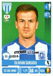 Sticker Olivian Surugiu - Liga 1 Romania 2016-2017 - Panini