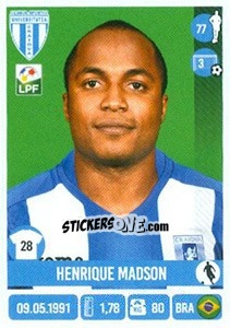 Cromo Henrique Madson - Liga 1 Romania 2016-2017 - Panini