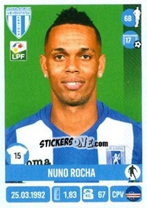 Sticker Nuno Rocha - Liga 1 Romania 2016-2017 - Panini