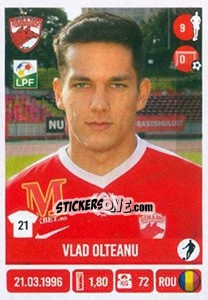 Figurina Vlad Olteanu - Liga 1 Romania 2016-2017 n. 158 - Panini