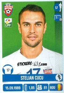 Cromo Stelian Cucu - Liga 1 Romania 2016-2017 - Panini