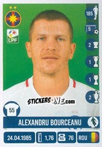 Figurina Alexandru Bourceanu - Liga 1 Romania 2016-2017 - Panini