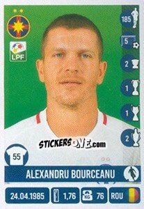 Sticker Alexandru Bourceanu - Liga 1 Romania 2016-2017 n. 202 - Panini