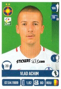 Sticker Vlad Achim - Liga 1 Romania 2016-2017 - Panini