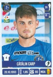 Sticker Cătălin Carp - Liga 1 Romania 2016-2017 - Panini