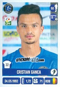 Sticker Cristian Ganea - Liga 1 Romania 2016-2017 - Panini