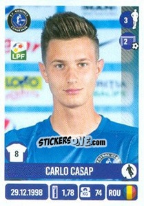 Sticker Carlo Casap - Liga 1 Romania 2016-2017 - Panini