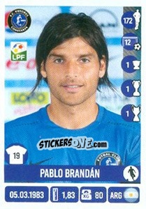 Figurina Pablo Brandán - Liga 1 Romania 2016-2017 n. 226 - Panini