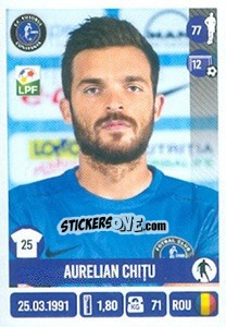 Sticker Aurelian Chiţu - Liga 1 Romania 2016-2017 - Panini
