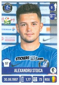 Cromo Alexandru Stoica - Liga 1 Romania 2016-2017 - Panini