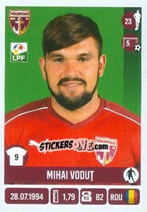 Figurina Mihai Voduţ - Liga 1 Romania 2016-2017 n. 255 - Panini