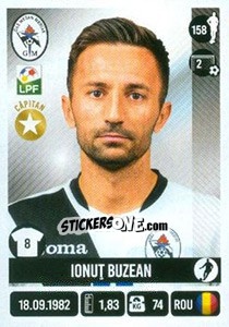 Figurina Ionuţ Buzean - Liga 1 Romania 2016-2017 - Panini