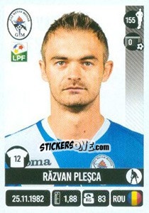 Sticker Răzvan Pleşca - Liga 1 Romania 2016-2017 - Panini