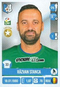 Cromo Răzvan Stanca - Liga 1 Romania 2016-2017 - Panini