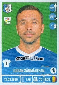 Sticker Lucian Sânmărtean - Liga 1 Romania 2016-2017 - Panini