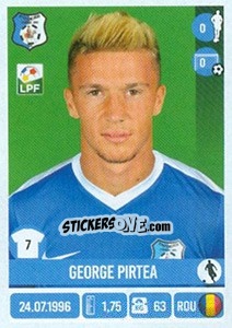 Figurina George Pirtea - Liga 1 Romania 2016-2017 - Panini