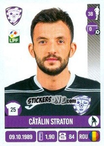 Figurina Cătălin Straton - Liga 1 Romania 2016-2017 - Panini