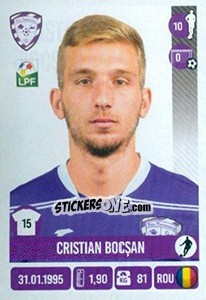 Cromo Cristian Bocşan - Liga 1 Romania 2016-2017 - Panini