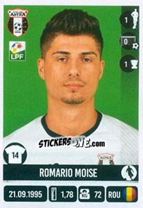 Cromo Romario Moise - Liga 1 Romania 2016-2017 - Panini