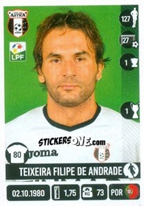 Sticker Teixeira Filipe de Andrade - Liga 1 Romania 2016-2017 - Panini